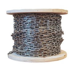 Цепь нержавеющая короткозвенная горячеоцинкованная AISI 316 4х16х16 мм DIN 766